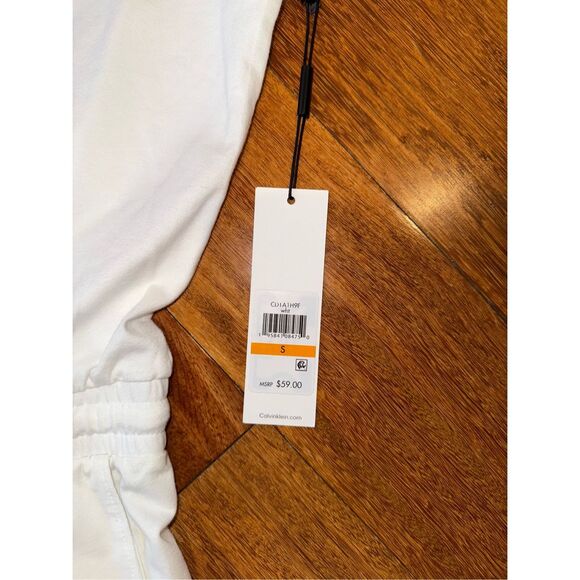 Calvin Klein White Casual Romper with Logo Sz S - Picture 3 of 8
